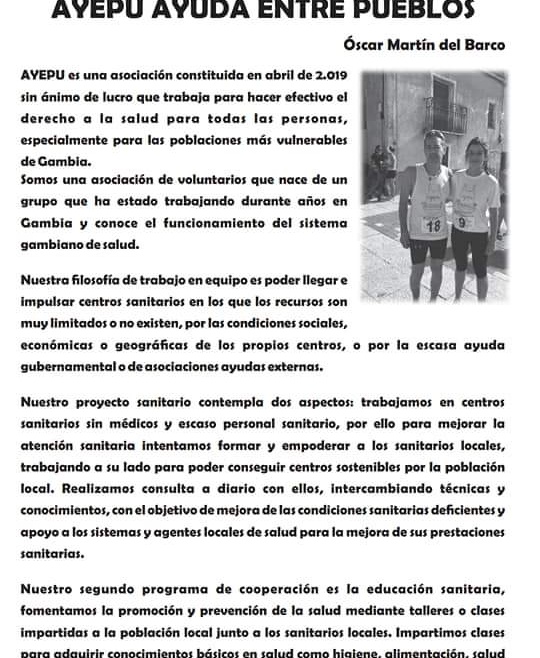 Entrevista Revista Calle Running.Solidaridad y deporte