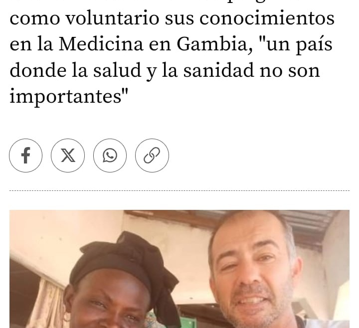 EL MUNDO DE VALLADOLID.LA LABOR VOLUNTARIA DEL MEDICO DE VALLADOLID EN GAMBIA